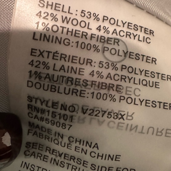 Vince Camuto Chain Belted Plaid Wool Maxi Coat Size XS - Picture 11 of 13